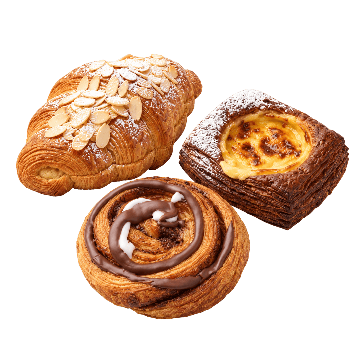 3 x Blandet Wienerbrød